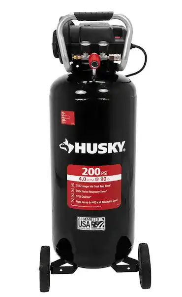 20-Gallon Oil-Free Portable Vertical Air Compressor – 200 Psi 1