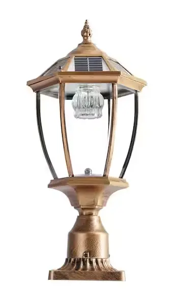 20-Inch Bronze Solar Garden Lantern – Dusk-To-Dawn Led Outdoor Light (Single Pack) 1
