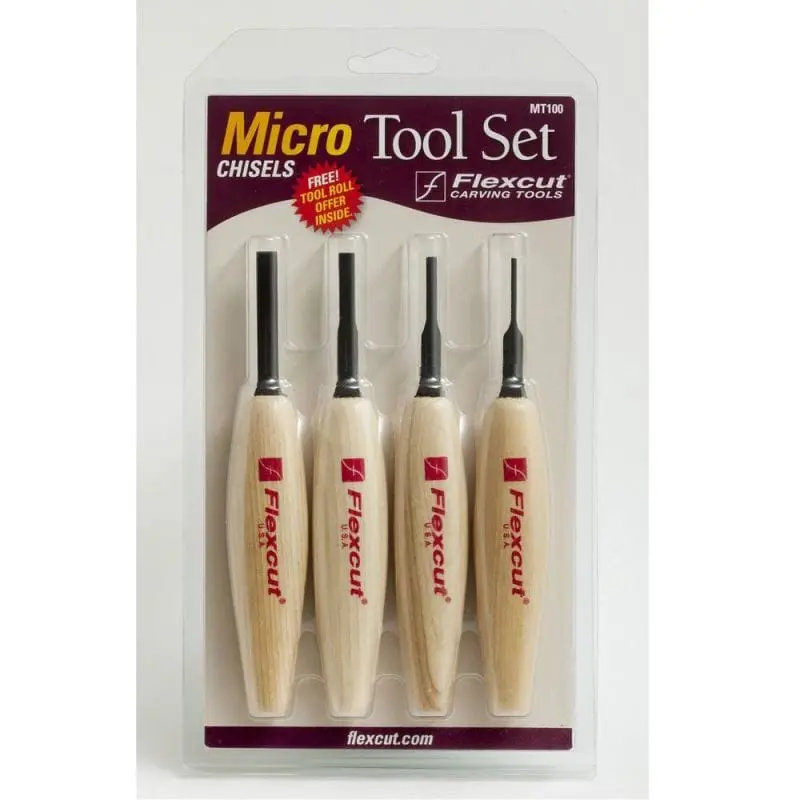 4-Piece Micro Dogleg Chisel Set For Undercutting 1