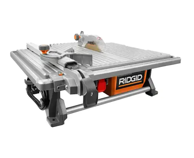 6.5-Amp 7" Corded Wet Tile Saw — Tabletop Design For Precision Cutting 1