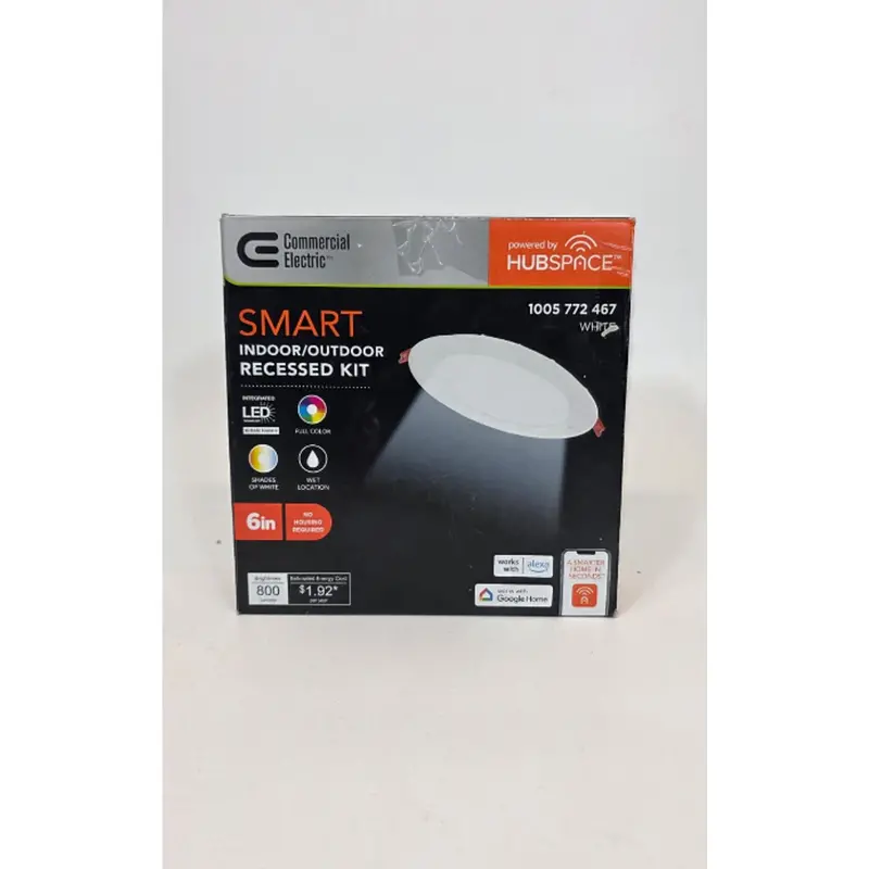 6-Inch Smart Recessed Led Light — Rgb + Tunable White, Canless Kitchen/Bathroom Fixture 1