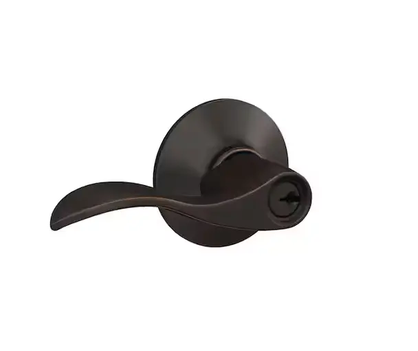 Accent Keyed Entry Handle In Aged Bronze – Schlage Exterior Door Hardware 1