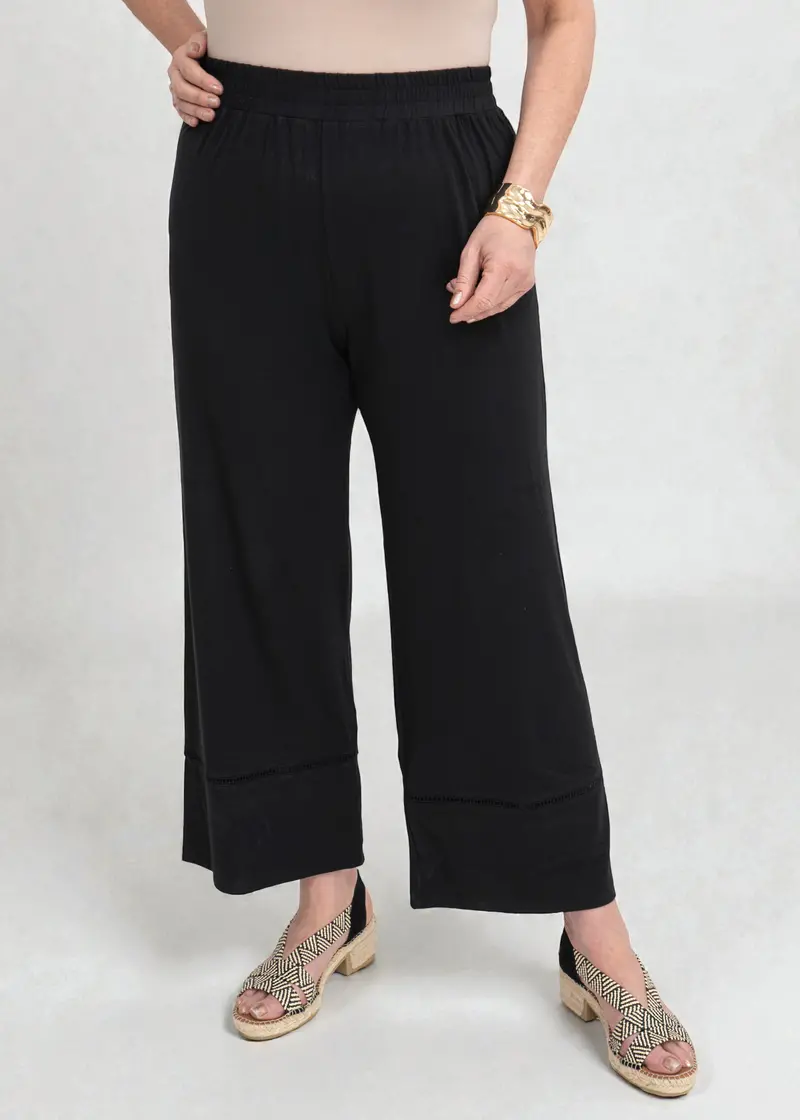 Amelia'S Orange Bamboo Ladder-Weave Pants 1