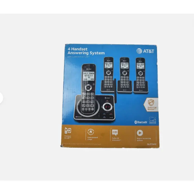 At&T 4-Handset Cordless Answering System – Cell & Smart Home Integration, Caller Id Enabled 1