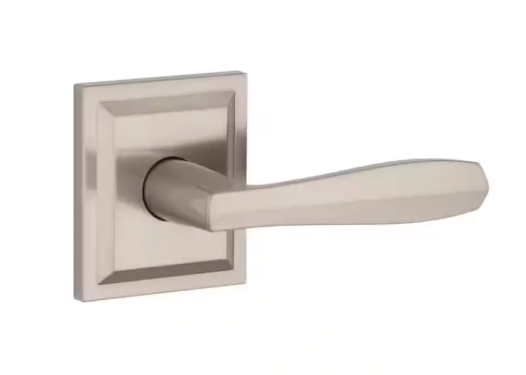 Baldwin Torrey Hall/Closet Passage Handle – Satin Nickel Low-Profile Rose 1