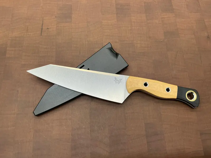 Benchmade Wildcoast Fixed Blade Knife – Satin Finish, 6.8" Blade, Richlite Handle 1