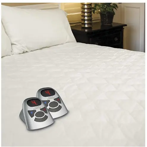 Biddeford Quilted Electric Heated Mattress Pad – 6-Ounce Weight, King Size, Digital Control 1