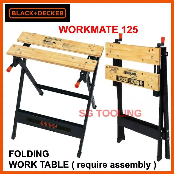 Black+Decker Wm125 Portable Workmate Workbench – 350-Lb Capacity Folding Station 1