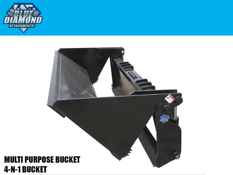 Blue Diamond 4-In-1 Multi-Function Skid Steer Bucket 1