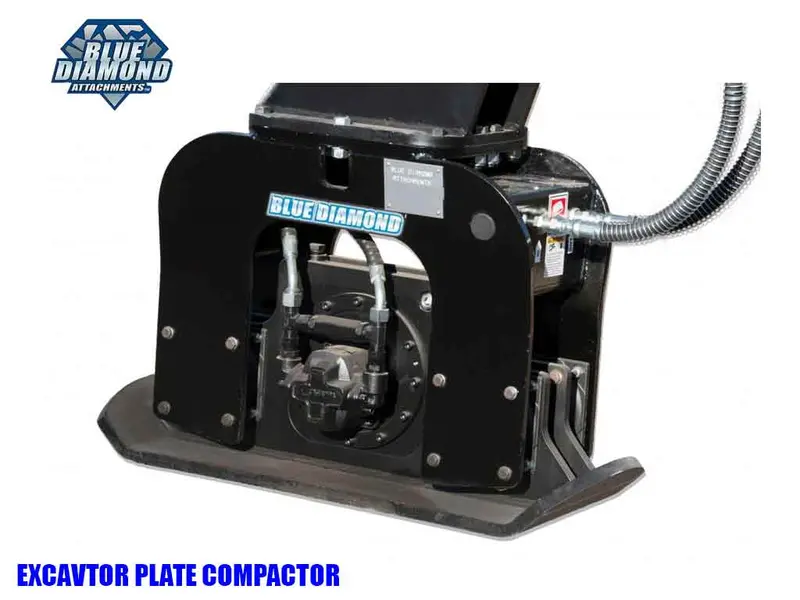 Blue Diamond Plate Compactor For Mini Excavators 1
