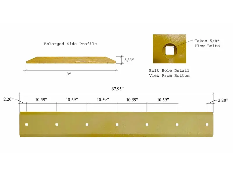 Bobcat Bucket Cutting Edge – Part #6718006 1
