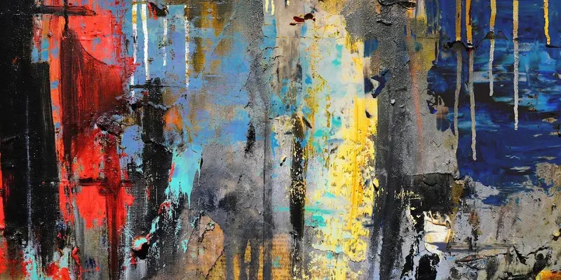 Bold Color Pop Abstract Art Print For Modern Spaces 1
