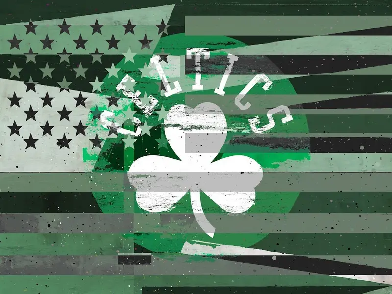 Boston Celtics Team Flag Design 1
