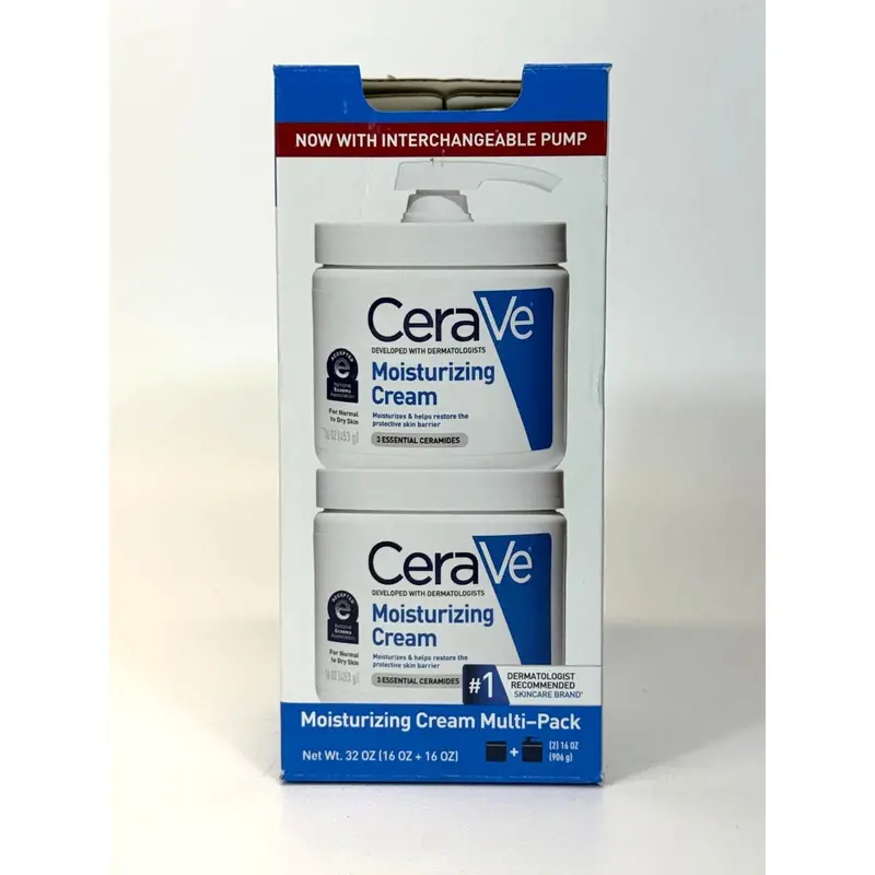 Cerave Moisturizing Cream Value Pack – Dual 16 Oz Bottles With Pump Dispensers 1