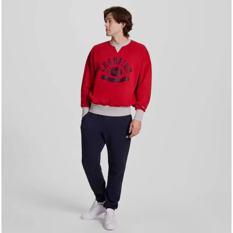 Champion Men'S Pe Colorblocked Sweatshirt In Lava Falls Pattern – Medium 1