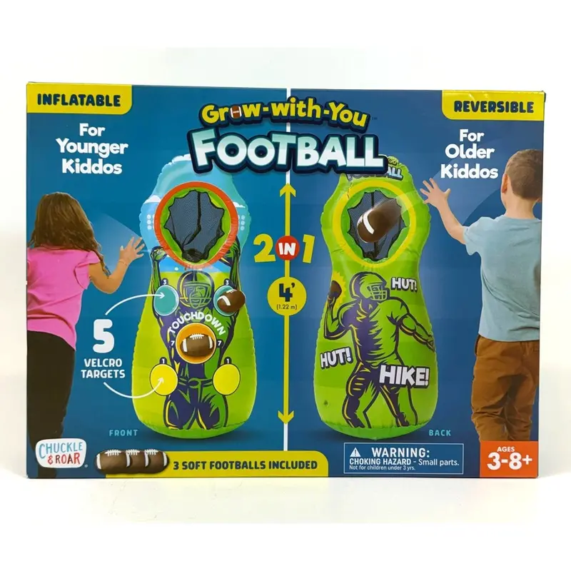 Chuckle & Roar Inflatable Grow-With-You Football Toy Set 1
