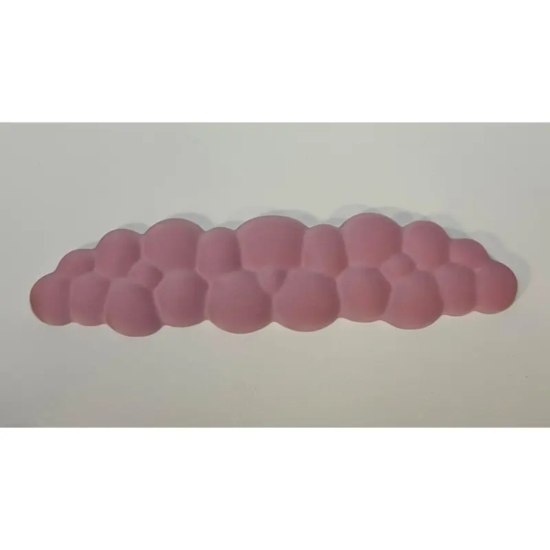 Cloud-Shaped Pink Wrist Rest For Mechanical And Standard Keyboards 1