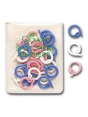 Clover Split Ring Stitch Markers Pack 1
