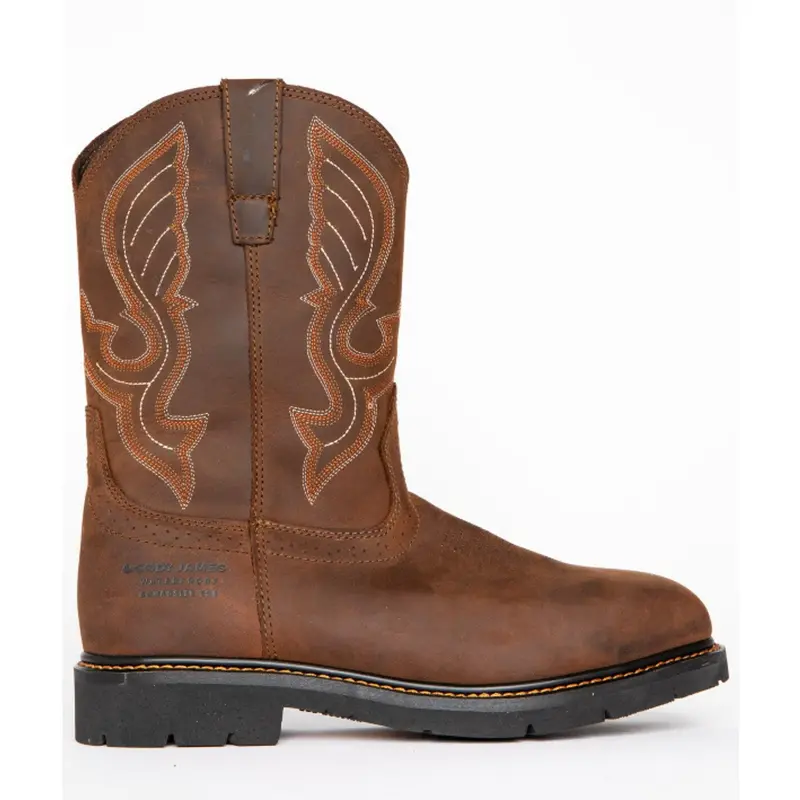 Cody James Decimator Men’S Composite-Toe Work Boot – Brown Pull-On Style (Size 11 D) 1