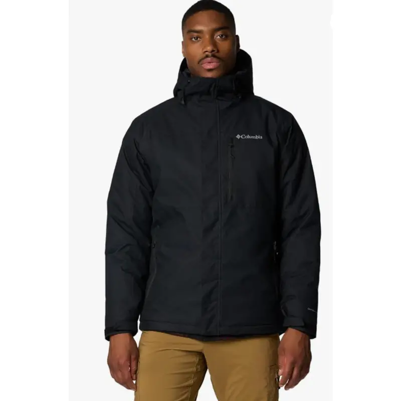 Columbia Men’S Heavyweight Hooded Ski Jacket – Black (Medium) 1
