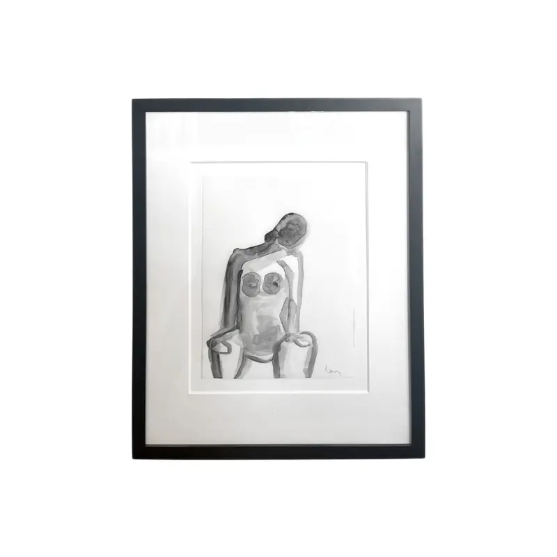 Contemplative Seated Female Figure – Nancy Levy 1