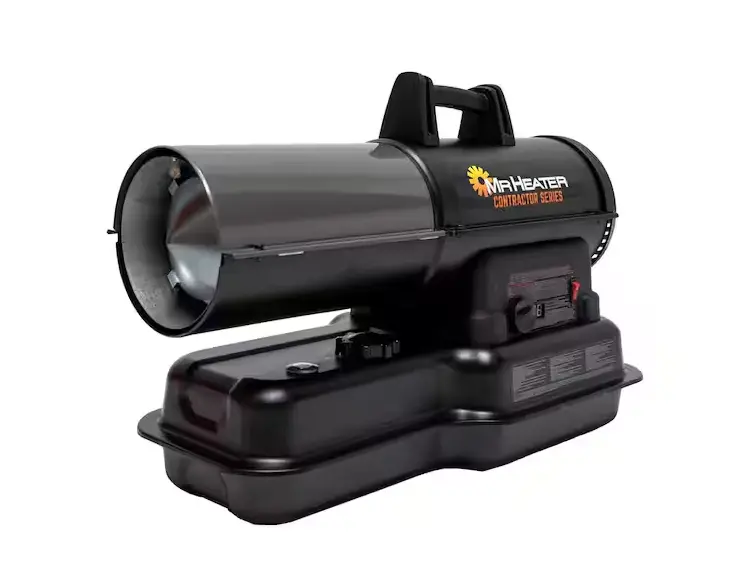 Contractor Series 80,000 Btu Forced-Air Kerosene/Diesel Heater – Outdoor Use With Thermostat Control 1