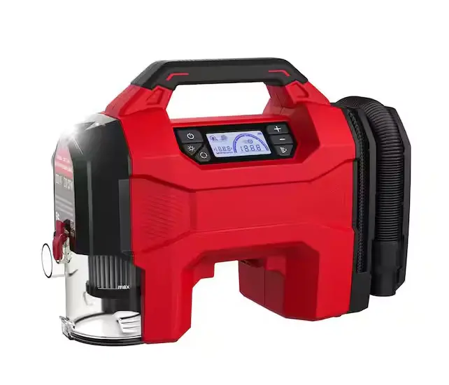 Cordless 20V + 12V 3-In-1 Air Compressor – 160 Psi Portable Inflator, Vacuum & Dust Blower With Led Light 1