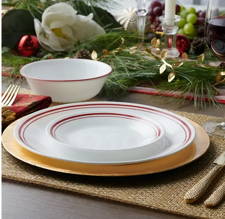 Corelle Logan 20-Piece Dishwasher-Safe Dinnerware Set – Modern Stoneware 1