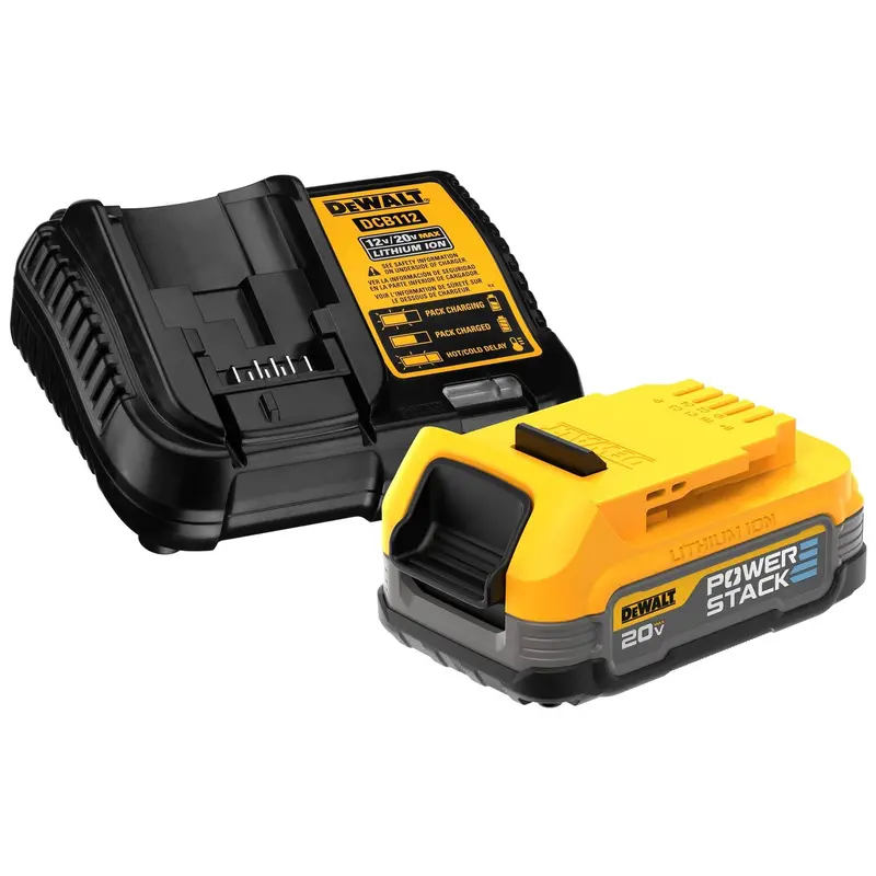 Dewalt 20V Max Starter Kit – Powerstack Compact Battery & Fast Charger (Dcbp034C) 1