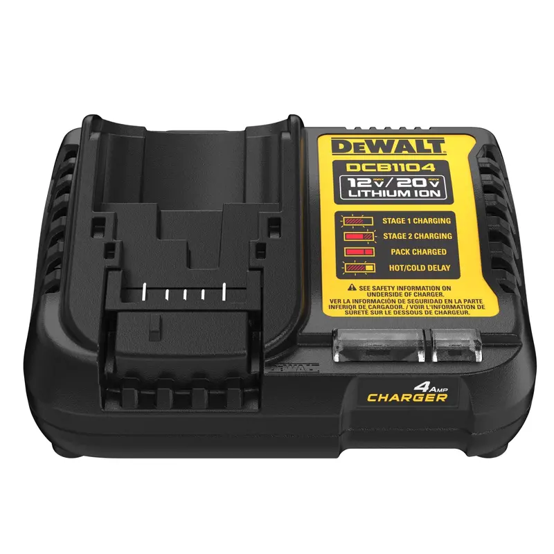 Dewalt Dcb1104 4-Amp Waterproof Dual-Voltage Charger For 12V/20V Max Batteries 1