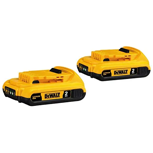 Dewalt Dcb203-2 20V Max Compact 2.0Ah Dual-Battery Set – Yellow 1