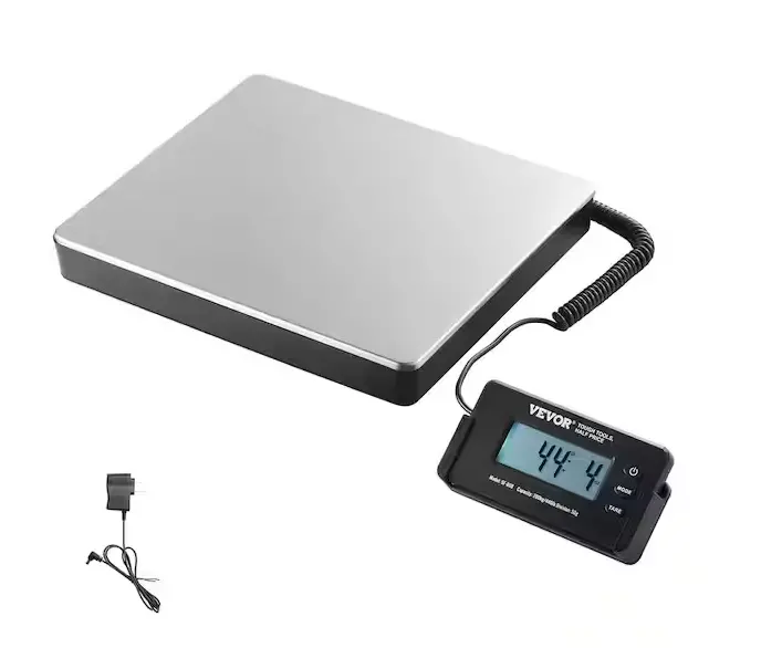 Digital Shipping Scale – 440 Lb Capacity, Lcd Display, Timer & Tare Function, Wired Connection 1