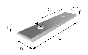Double-Hole Carbide Insert – 30 Mm × 12 Mm × 1.5 Mm, Optimized For Feed Rate Stability (10-Pack) 1