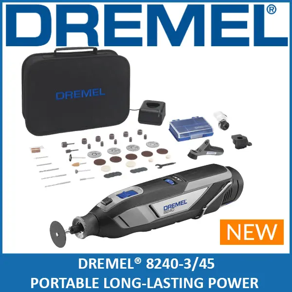 Dremel 8240-3/45 12V Cordless Rotary Tool With 3 Accessories 1