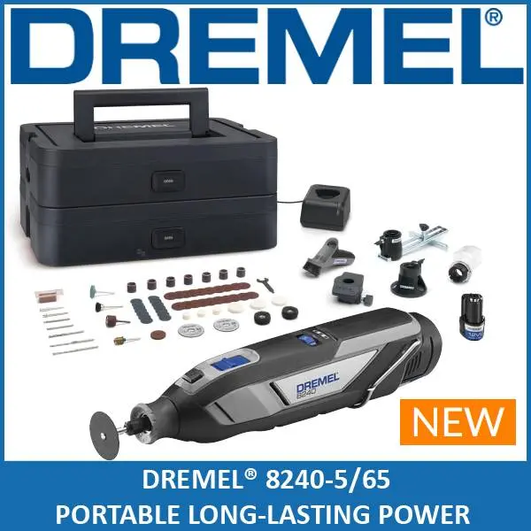 Dremel 8240-5/65 12V Cordless Rotary Tool With Stackable Storage Box 1