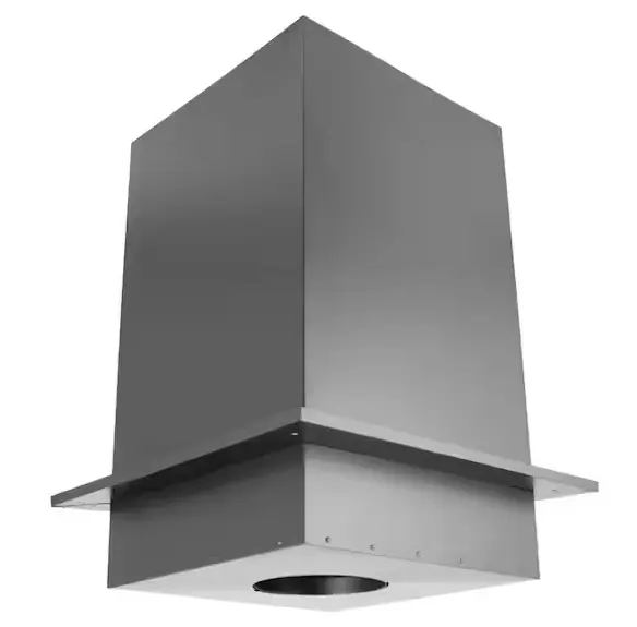 Duraplus All-Fuel Chimney Ceiling Support Box – 6-Inch Square, 24-Inch Height 1