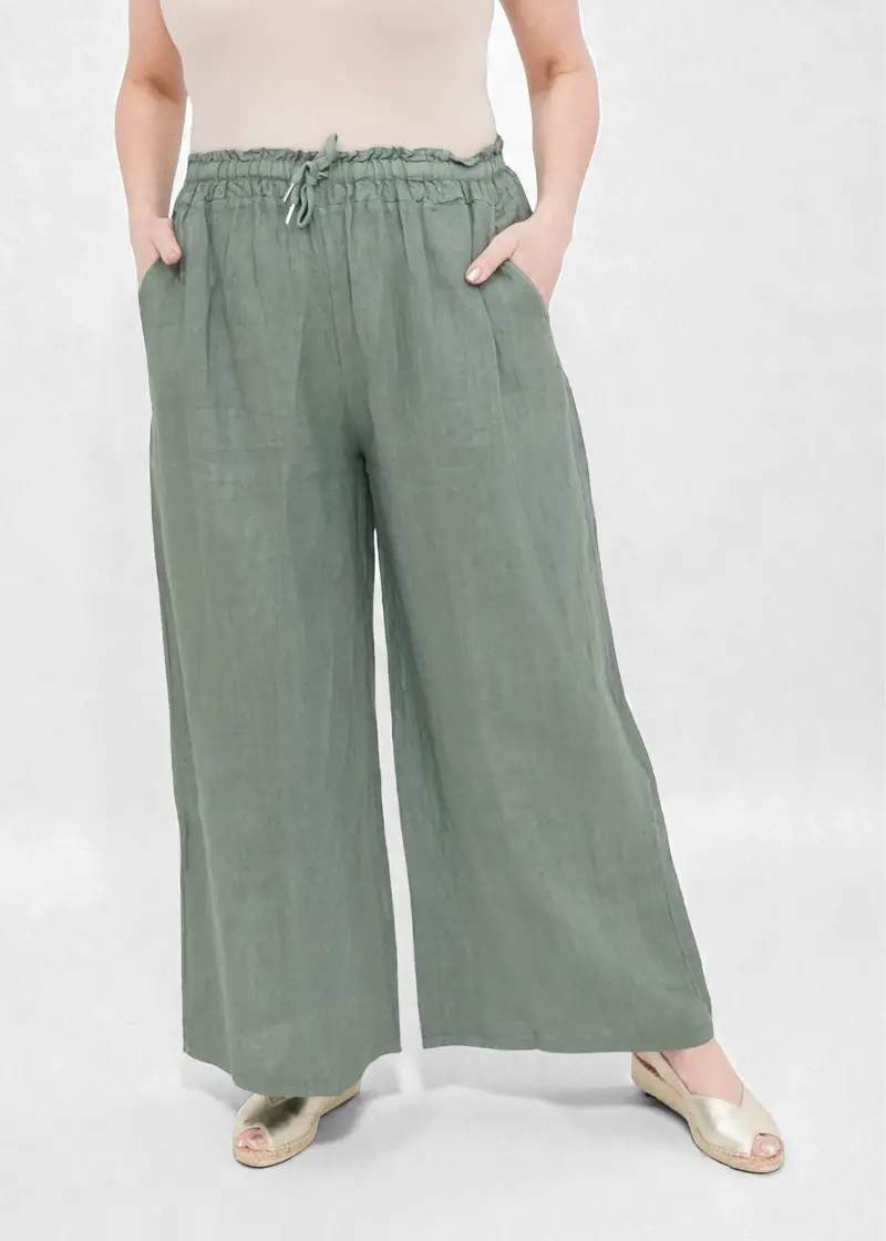 Elise'S Orange Drawstring Waist Pants 1