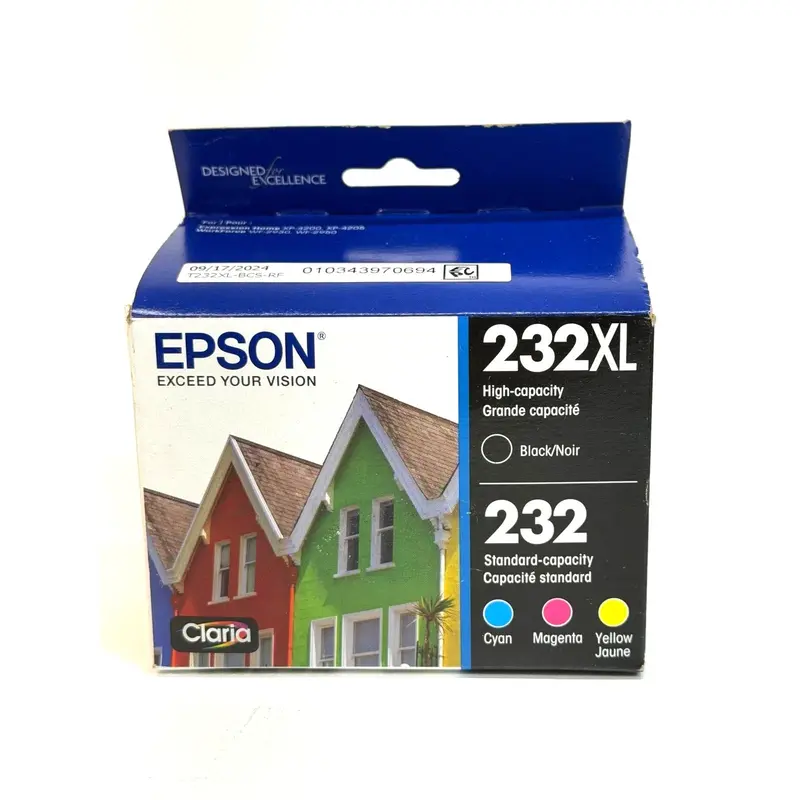 Epson 232Xl Ink Cartridge — Black And Tri-Color High-Yield Combo 1