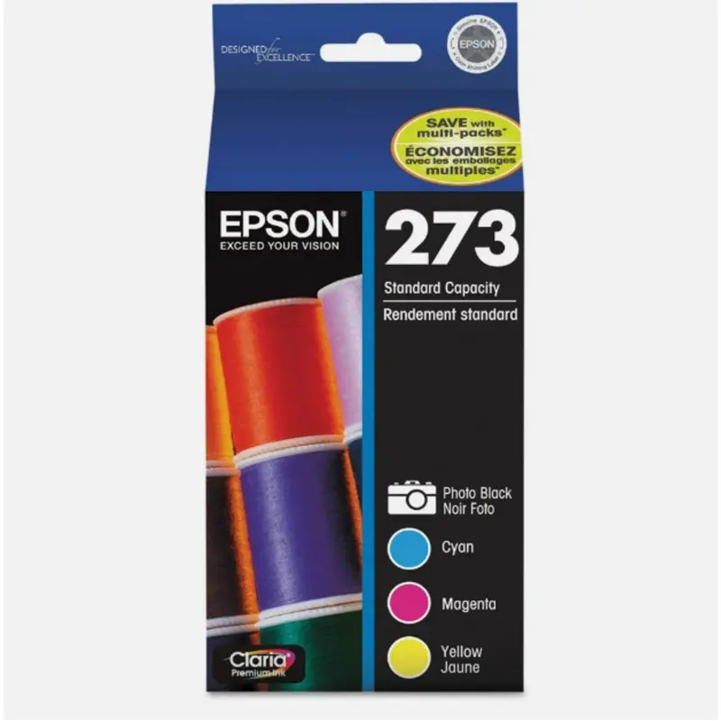Epson 273 High-Yield Color Ink Cartridge Set – Photo Black, Cyan, Magenta, Yellow 1