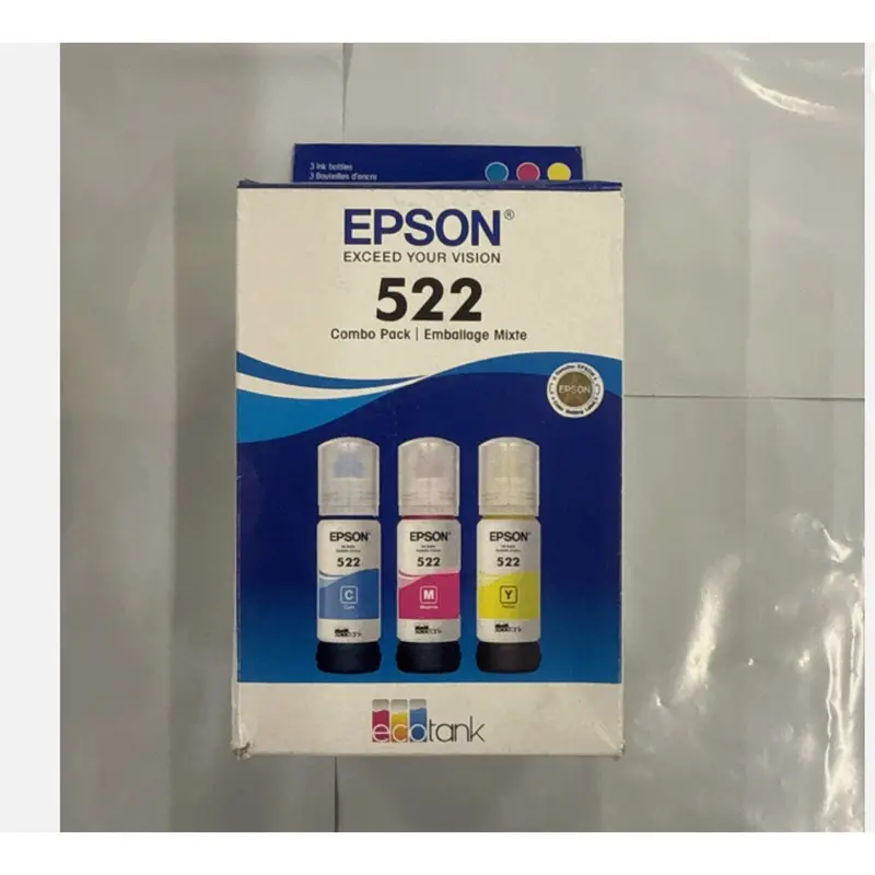 Epson T522 Standard-Yield Tri-Color Ink Cartridge – Cyan, Magenta, Yellow (T522520-S) 1