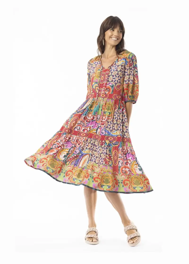 Escape By Orientique Francesa Vintage-Inspired Tear-Drop Dress 1