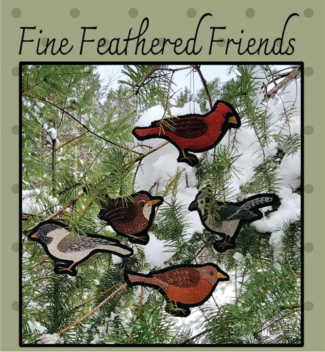 Fine Feathered Friends Bird-Themed Quilting Pattern 1