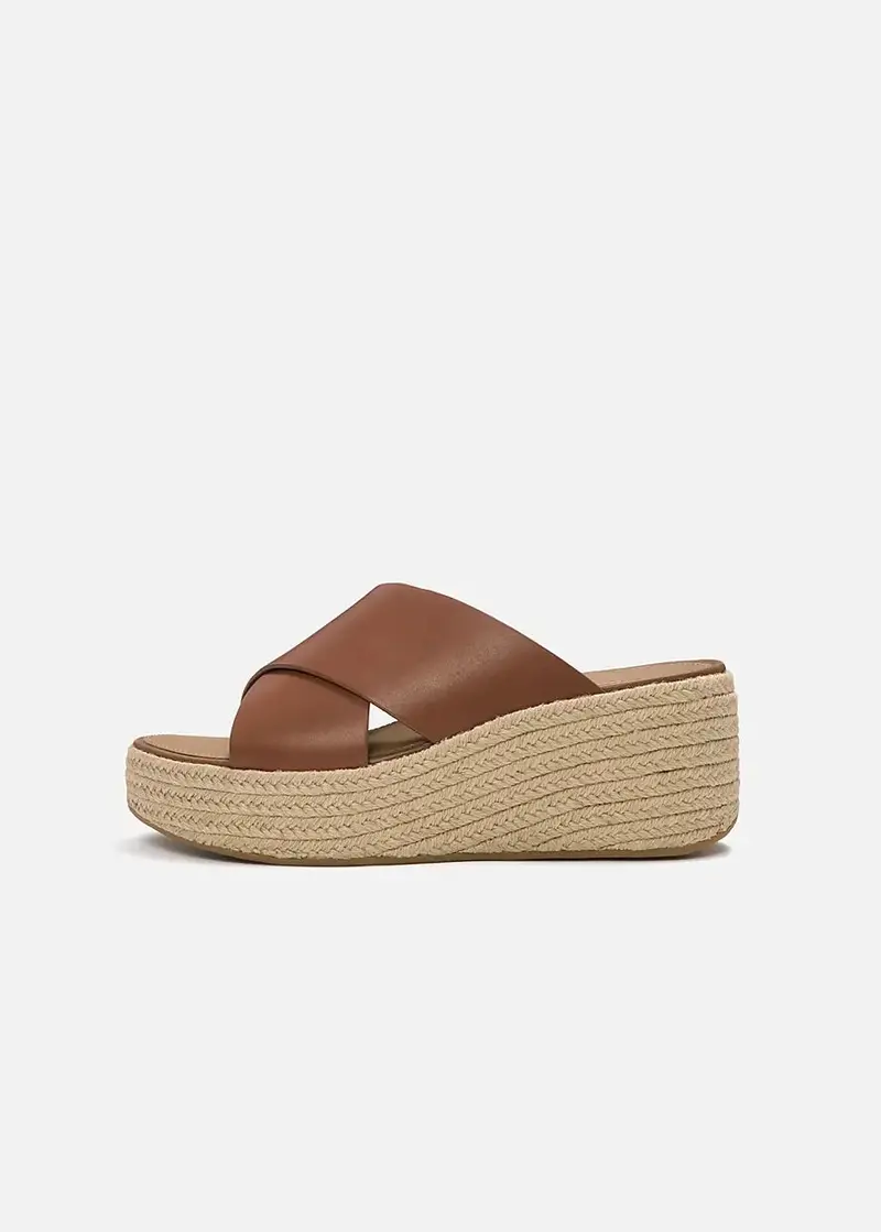 Fitflop Platform Espadrille Wedge Slide In Leather 1
