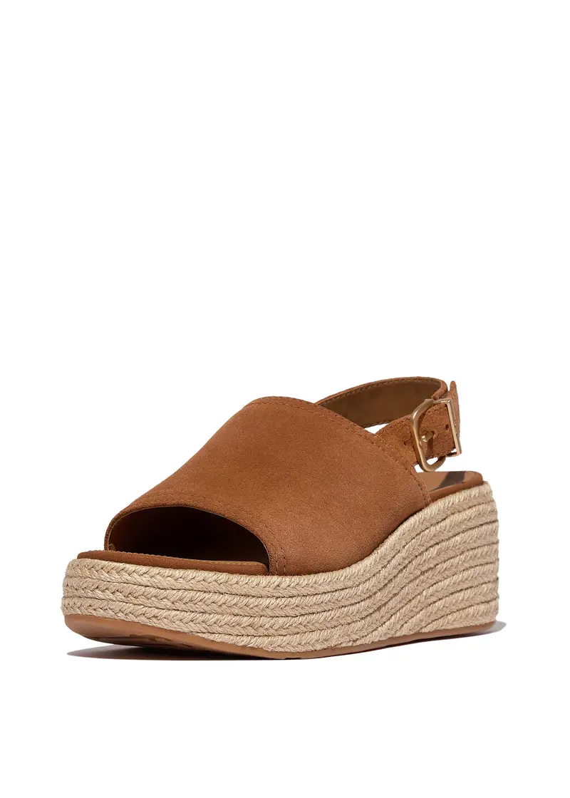 Fitflop Suede Espadrille Wedge Sandal With Back Strap 1