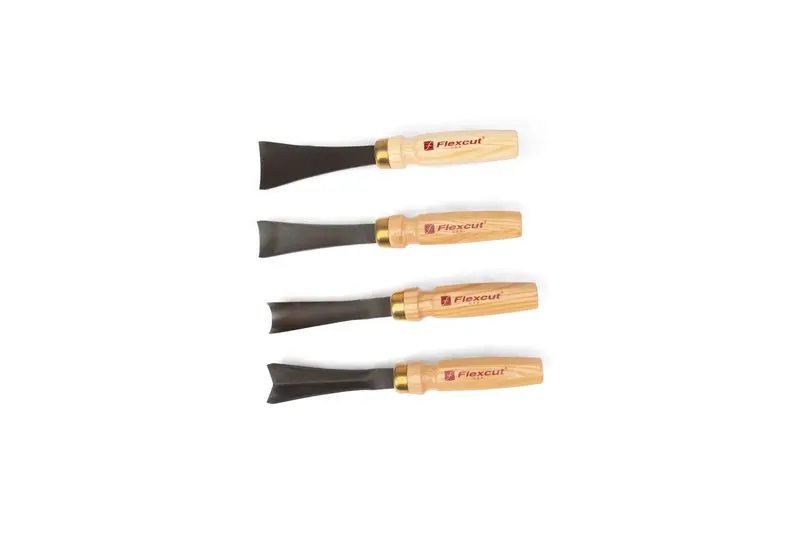 Flexcut 4-Piece Mallet-Driven Sculptor’S Carving Set 1