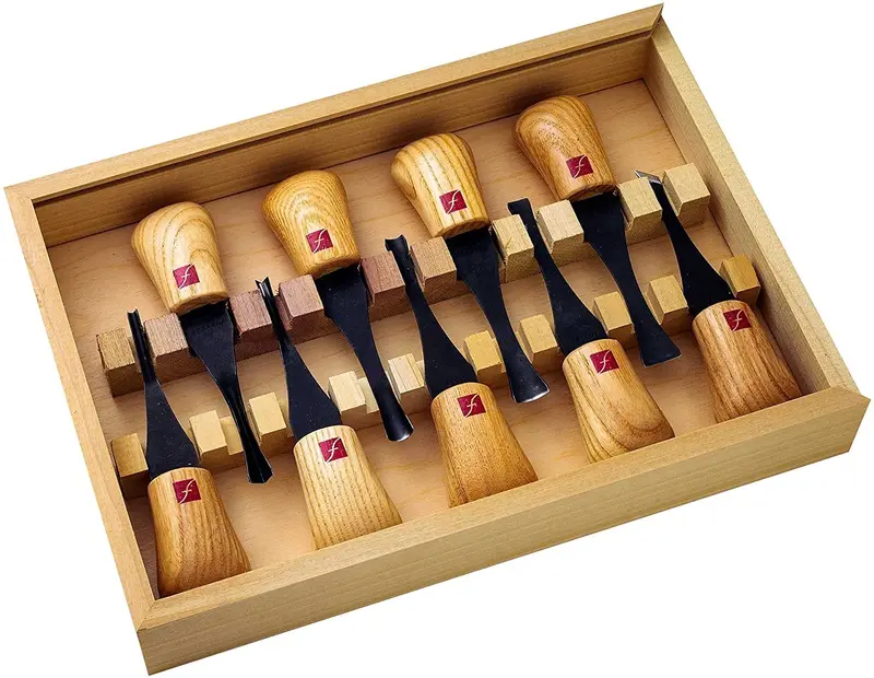 Flexcut Deluxe 9-Piece Palm Carving Set 1