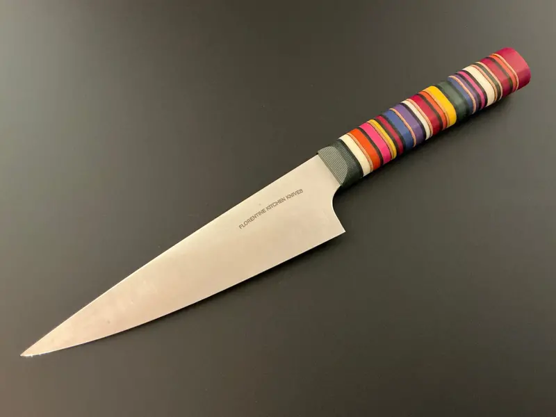 Florentine Petty Knife In Vibrant Color Burst Finish – Tip-Work Detailing 1