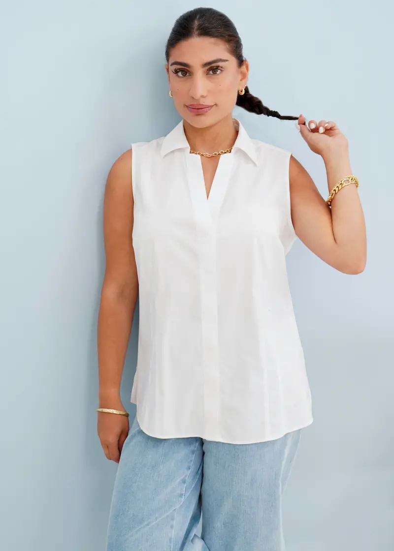 Foxcroft Taylor Sleeveless Blouse 1