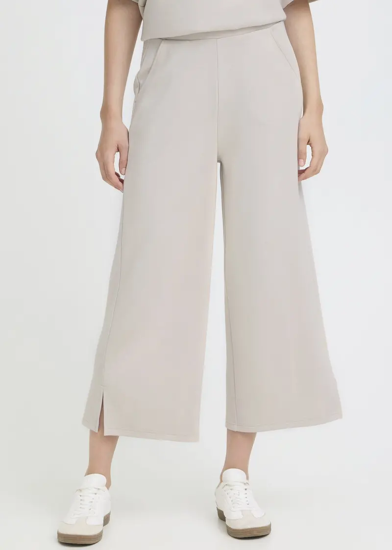 Fransa Aurora Cropped Wide-Leg Pants 1
