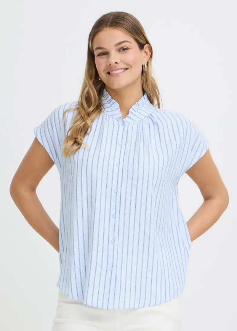 Fransa Starla Relaxed Button-Down Shirt 1